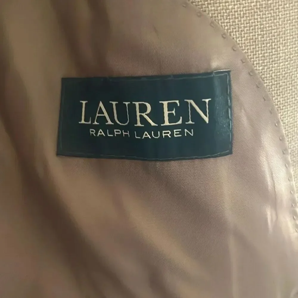 ✨Lauren Ralph Lauren Men s Classic-Fit Tan Sz 40R Blazer✨